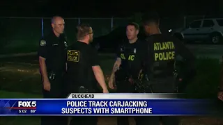 Police track carjacking suspects with smarphone