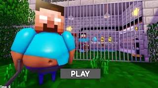 HEROBRINE BARRYS PRISON RUN ( Obby ) #roblox #scaryobby #obby #pomni