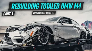 Rebuilding a Destroyed 2015 BMW M4 *Our Toughest Build Yet*