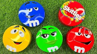 Satisfying Video | Unpacking 5 M&M'S and Skittles Boxes with Candy ASMR