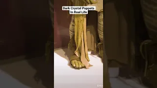 Dark Crystal puppets in real life! I was so excited to see them on display- Jim Henson