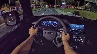 2022 Land Rover Defender 90 V8 POV Night Drive (3D Audio)(ASMR)