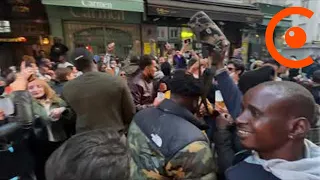 La police fait respecter le couvre-feu à Chatelet (22 mai 2021, Paris) [4K]