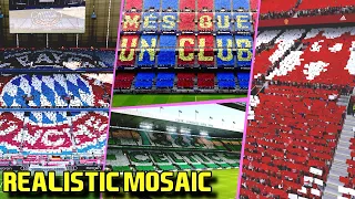 🔥 PES 2021 | ALL Realistic Mosaic at the Stadiums✅ Camp Nou, Old Trafford, Emirates | Fujimarupes