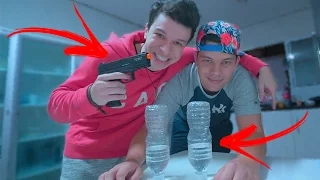 DESAFIO DA GARRAFA COM ARUAN FELIX (Water Bottle Challenge) ‹ PORTUGAPC ›