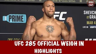 Full UFC 285 Official Weigh in: Highlights