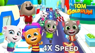 Talking Tom Gold Run 3D Fun Game - 4X Speed Run Faster 2017