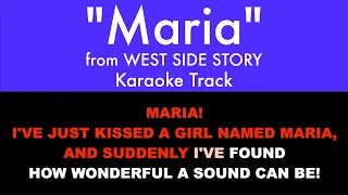 "Maria" from West Side Story - Karaoke Track with Lyrics on Screen