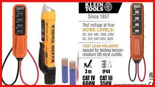 Klein Tools NCVT3PKIT Electrical Test Kit, Dual-Range Non-Contact Voltage Tester with Flashlight