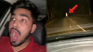 LIVE GHOST CAUGHT AT MOST HAUNTED ROAD 😭 ABOUT TO DIE ☠️