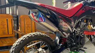 Pasang dan cek sound knalpot Noctus T5 di Honda CRF 150L #crf150l #supermoto #norifumi #noctus