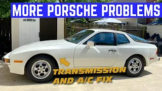 My CHEAP Porsche 944 BROKE AGAIN *Fixing The Transmission And A/C*