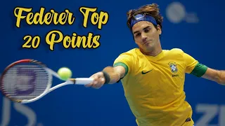 Roger Federer - Top 20 Best Shots Of His Career