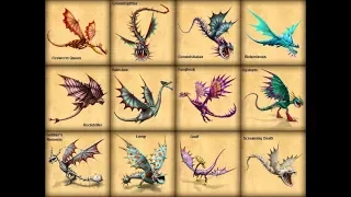 Every Dragon Species in How To Train Your Dragon 1-2 & Rise of Berk