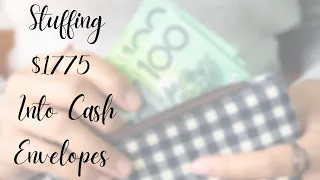 Mid April 2021 $1775 Cash Stuffing | My Cash Envelope System | Australian Budgeter