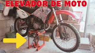 Elevador de moto casero