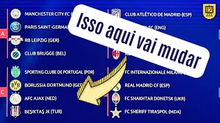 [ATUALIZADO] A CHAMPIONS VAI MUDAR! 🔥 Como funcionará o FIM DA FASE DE GRUPOS no NOVO FORMATO?