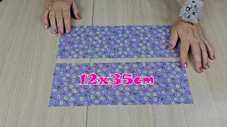 I sew an incredibly beautiful thing from leftover fabric in 5 minutes! Idea for a gift or for sale!