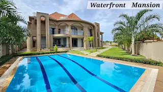 INSIDE A 5 BEDROOM WATERFRONT MANSION IN BUSABALA UGANDA 🇺🇬 on 1/4 acre $1,300,000