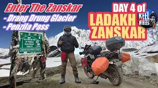 Day 4 of Ladakh & Zanskar Ride | Kargil to Padum | Pensila Pass | Drang Drung Glacier | Solo ride