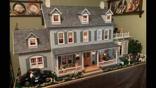 Oak Hollow Dollhouse Exterior and Interior Tour