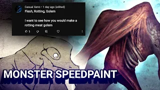 Drawing creatures based on 3 ""Random"" words #2 // (Speedpaints)