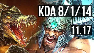 RENEKTON vs TRYNDAMERE (TOP) | 8/1/14, 800+ games | KR Master | v11.17