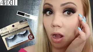 Ardell Remy lashes {781} Review/Try On & Duo 2 in 1 Brush on striplash adhesive review 2019