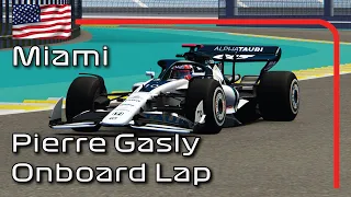 F1 2022 Miami Grand Prix | Pierre Gasly Onboard | Miami International Autodrome