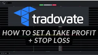 How to Set a Take Profit + Stop Loss on Tradovate DOM