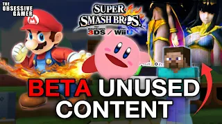 Beta Unused Content of Super Smash Bros for Wii U and 3DS | Cut Content