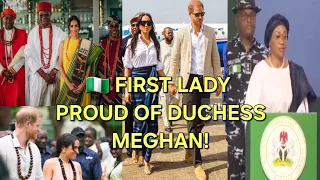 1st Lady Did NOT SHADE Duchess Meghan! Duchess Meghan Symbol of Pride Nigeria Culture