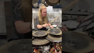 Anika Nilles Test Drives Terry Bozzio's kit at Westlake Drum Center!