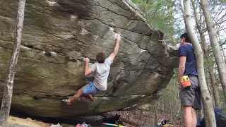 Great Barrington Bouldering - Something from Nothing (V11)