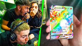 INCROYABLE OUVERTURE DE BOOSTERS POKEMON AVEC INOXTAG ET LA SIRÈNE (Elle a triché mdrrr)