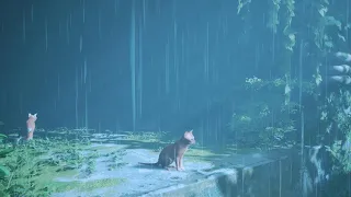 Stray (PS5) Ambience - It's Raining Cats and Dogs