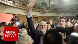 Jeremy Corbyn vows to 'overturn the rigged system' - BBC News