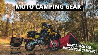 MOTO CAMPING GEAR | WHAT I PACK | KEEP IT SIMPLE!