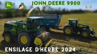 Ensilage d'herbe 2024 - John Deere 9900i - AgriPresta - Bretagne