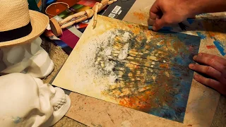Полевые цветы.Пастель масляная.Таймлапс / Wild flowers .Drawing with Oil Pastels - Time Lapse
