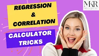 Regression and Correlation l Calculator Tricks l M K Rana