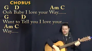 Baby I Love Your Way (Peter Frampton) Guitar Cover Lesson in G with Chords/Lyrics - 8th Strum