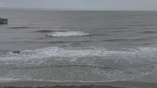 Small wave surfing today at folly beach SC