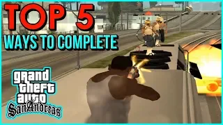 GTA San Andreas - How To Complete the Mission "Wrong Side Of The Tracks" | Top 5 Ways