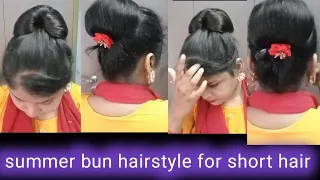 simple juda hairstyle for short hair l easy hairstyle l hairstyle tutorials l self hair arrangement.