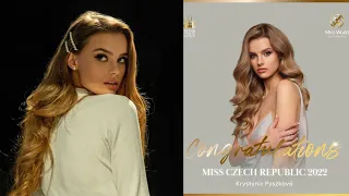 KRYSTYNA PYSZKOVÁ NEWLY CROWNED MISS WORLD CZECH REPUBLIC 2022