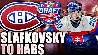 HABS DRAFT JURAJ SLAFKOVSKY 1ST OVERALL REACTION (MONTREAL CANADIENS DON'T CHOOSE SHANE WRIGHT) 2022