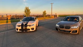 2022 BMW M550 vs 2021 Wide-Body Charger Scat Pack…
