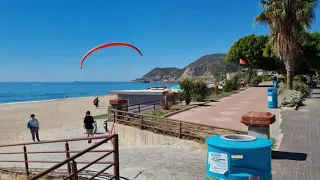 Paragliding over the sea