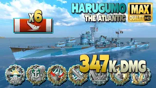 Destroyer Harugumo: 347k on map The Atlantic *much zoom* - World of Warships